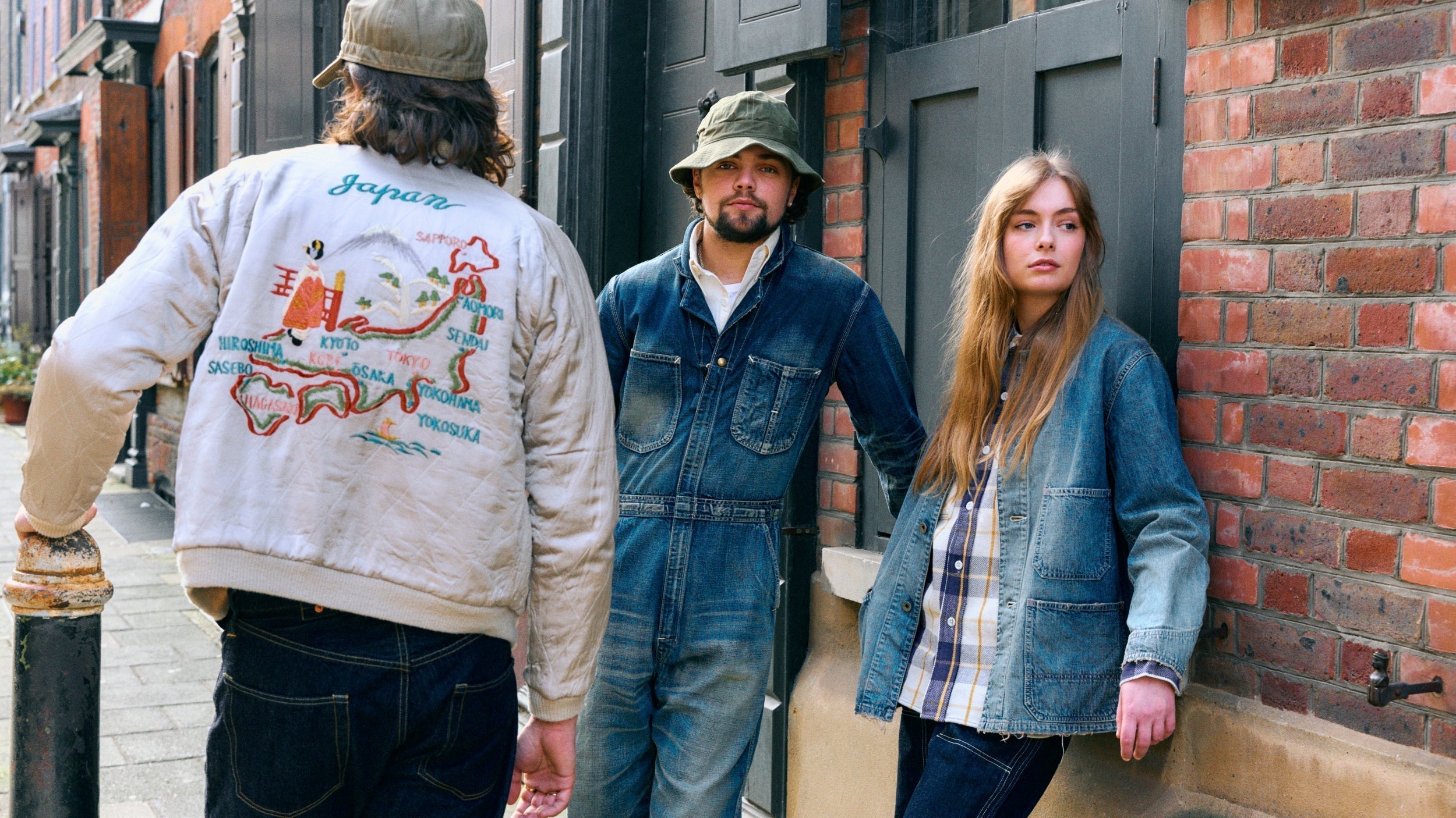 ジャケット・アウター argue baseball denim wide shirt jacket argue baseball denim wide shirt jacket argue ☆ baseball denim