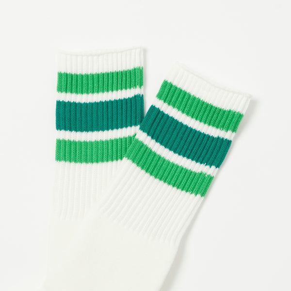 Anonymous Ism 3 Line Crew Socks - Green