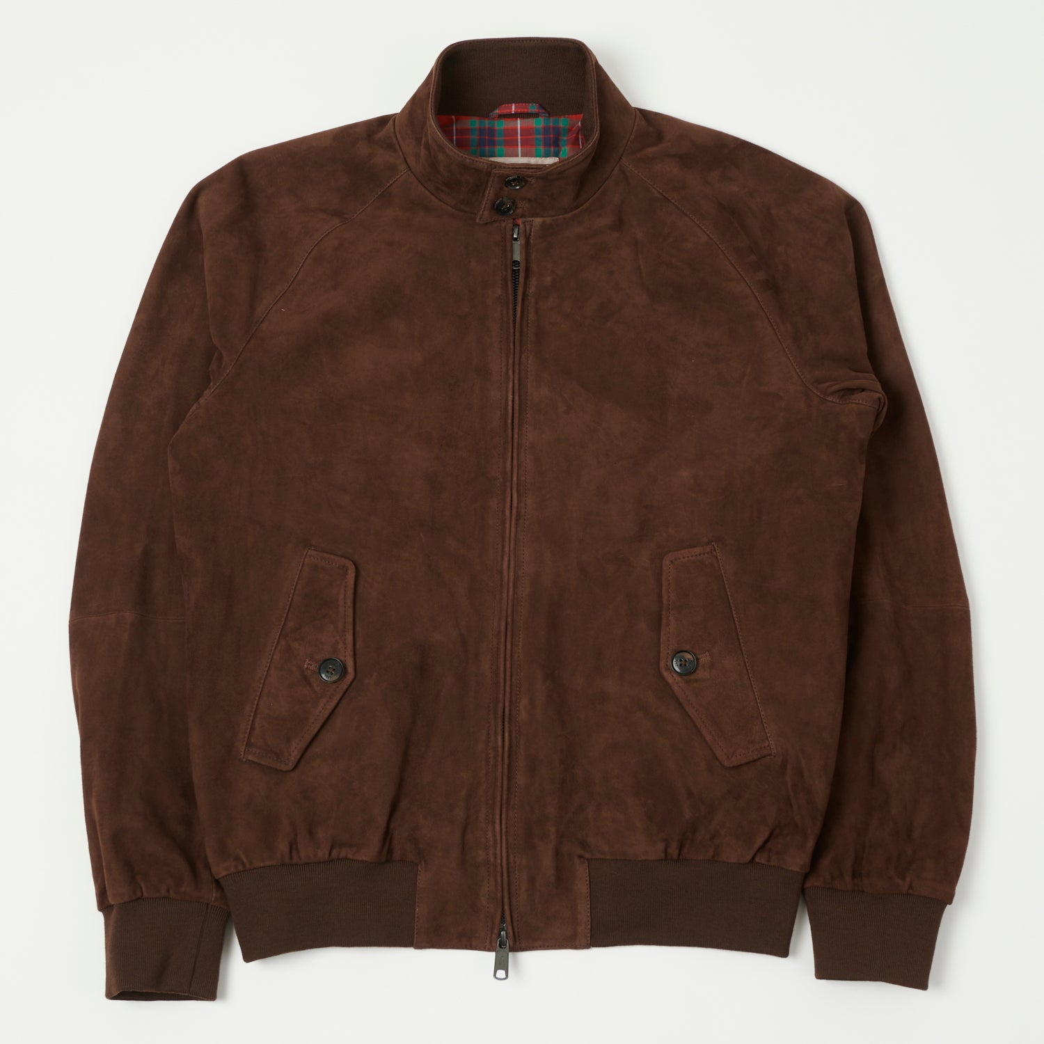 Baracuta G9 Suede Harrington Jacket - Chocolate – SON OF A STAG