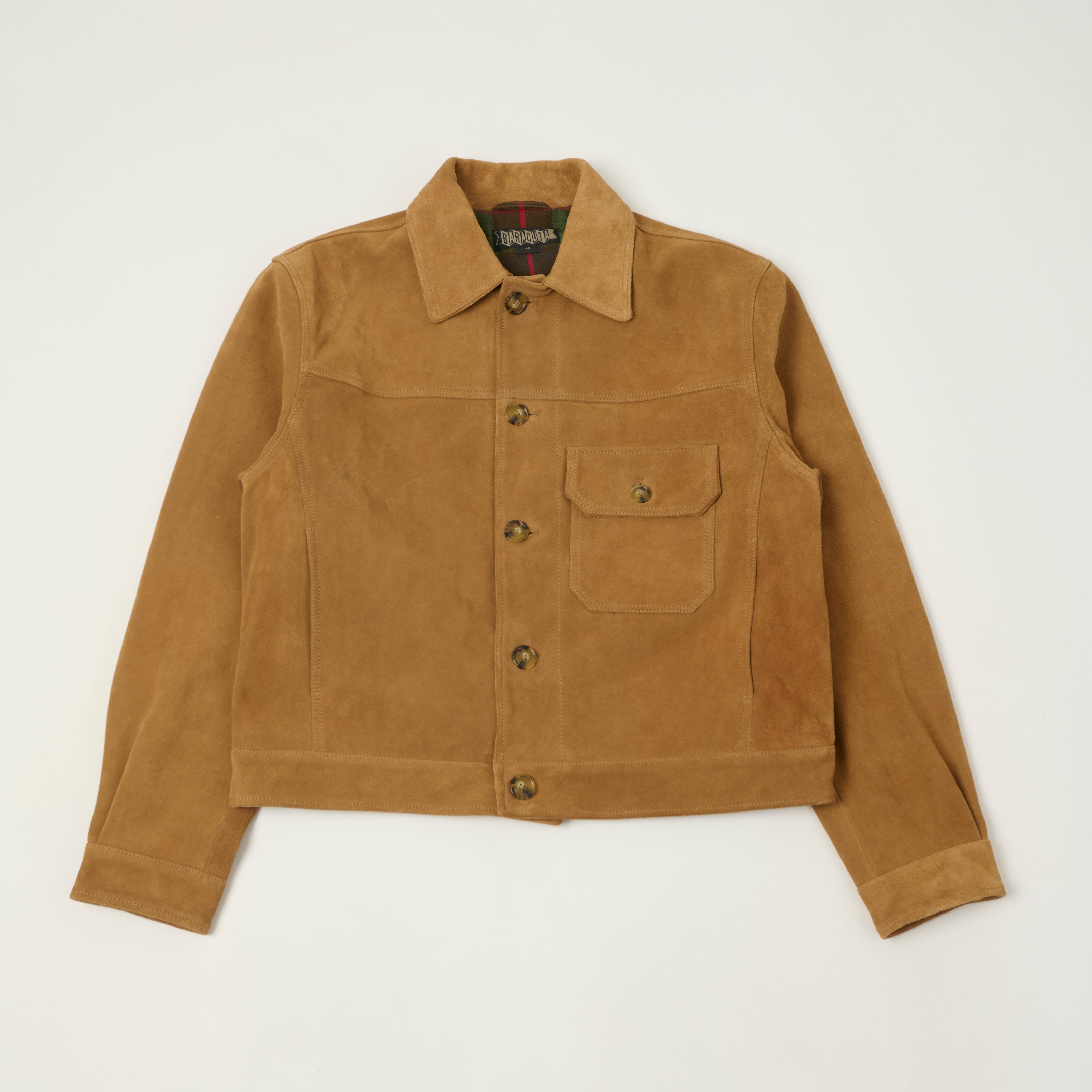 Baracuta 'Roughout Rider' Suede Type I Jacket Tobacco
