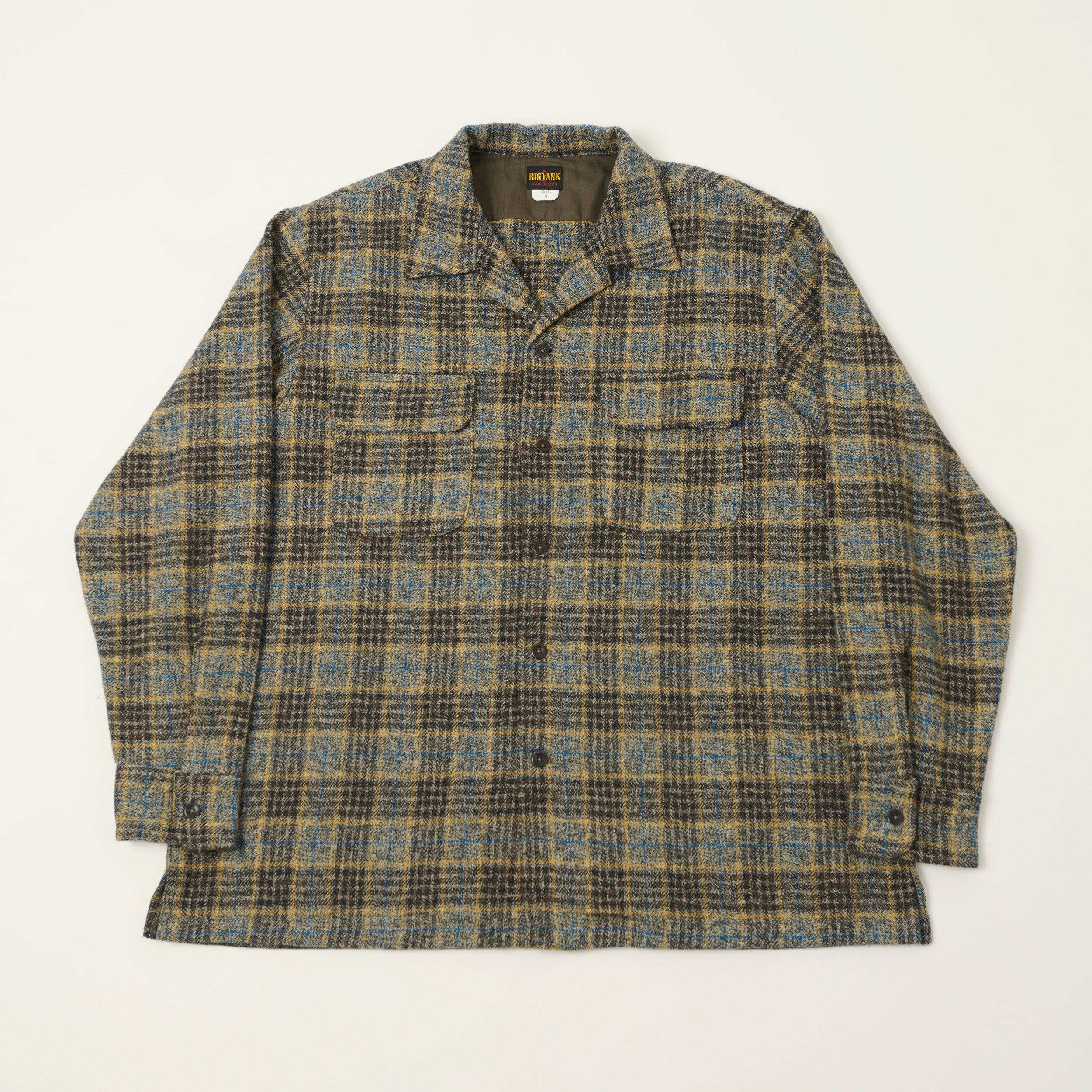 Big Yank 'Roger' Cotton Tweed Plaid Shirt - Grey – SON OF A STAG