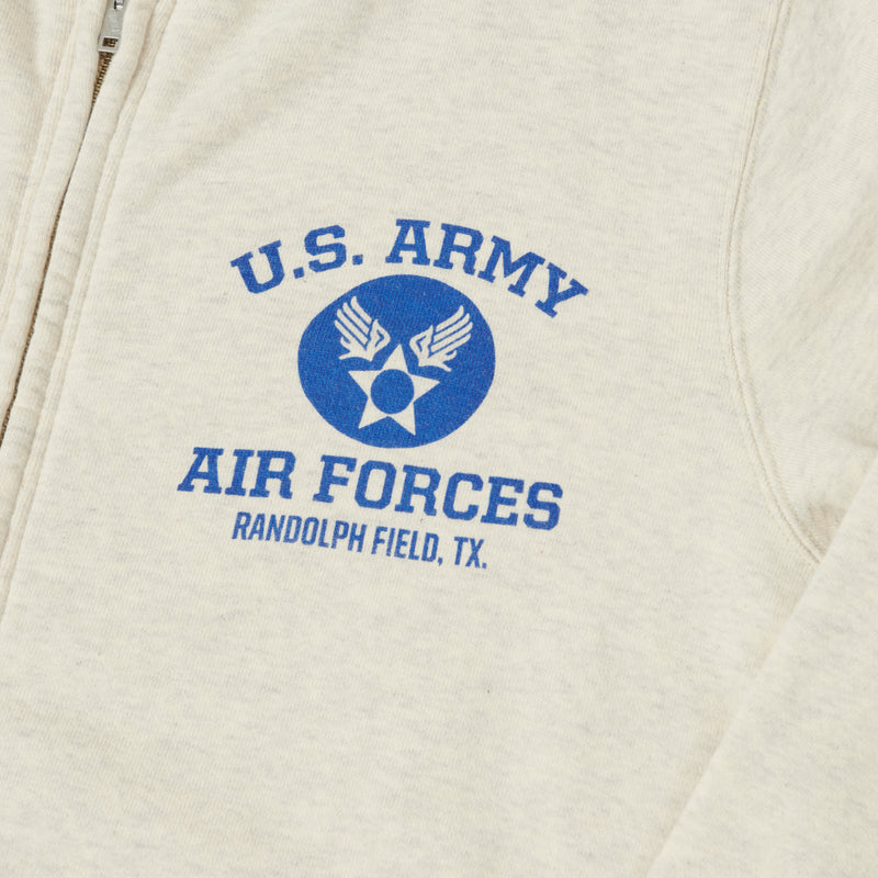 Buzz Rickson's U.S. Army Air Forces Zip Sweatshirt - Oatmeal