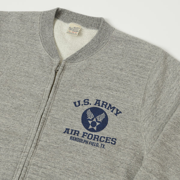 Buzz Rickson's U.S. Army Air Forces Zip Sweatshirt - Heather Grey