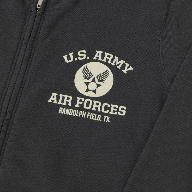 Buzz Rickson's U.S. Army Air Forces Zip Sweatshirt - Black
