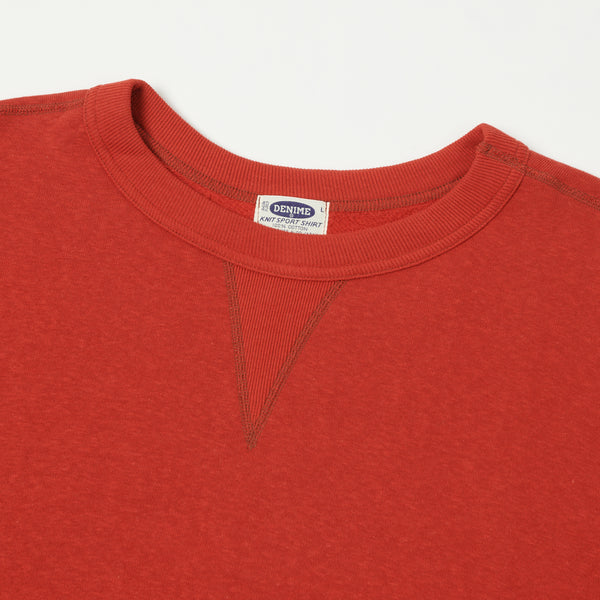 Denime Lot. 260 4-Needle Sweatshirt - Red