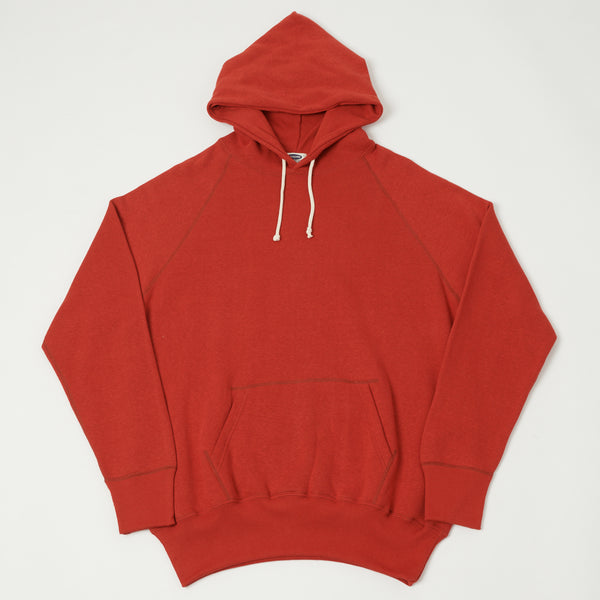 Denime Lot. 262 4-Needle Hooded Sweatshirt - Red
