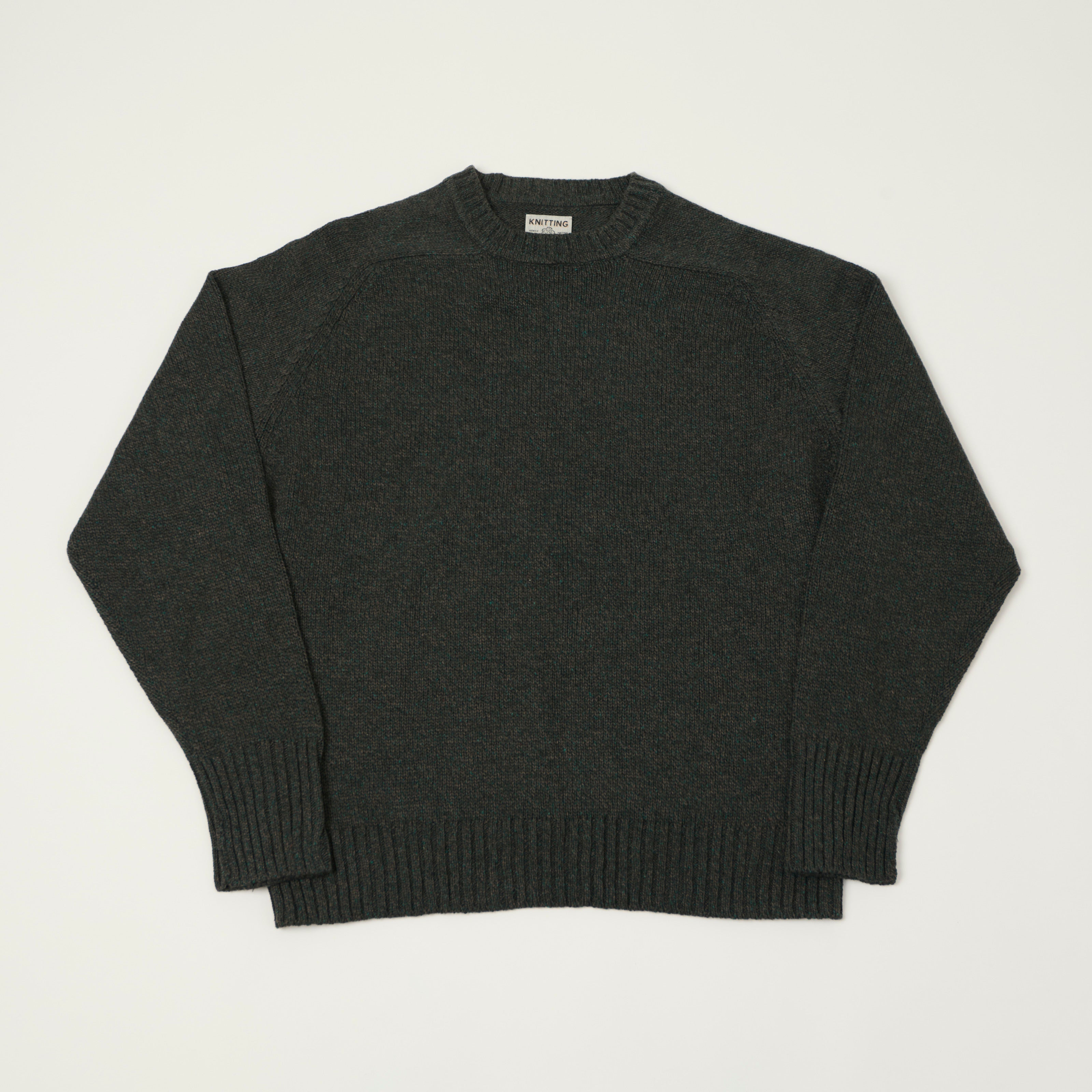 FilMelange 'Siek' Wool/Silk Knit Pullover - Moss Charcoal – SON OF