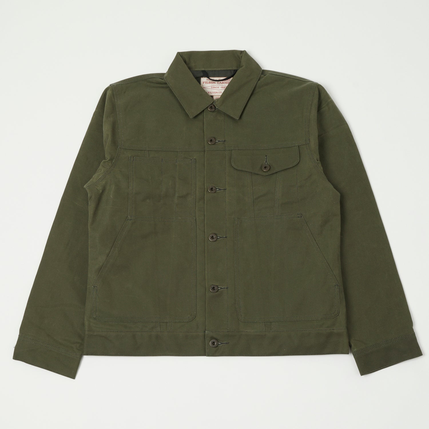 Filson Supply Lightweight Jacket – 20092378, Canteen Brown, USA Made, Men’s Canvas Chore Coat