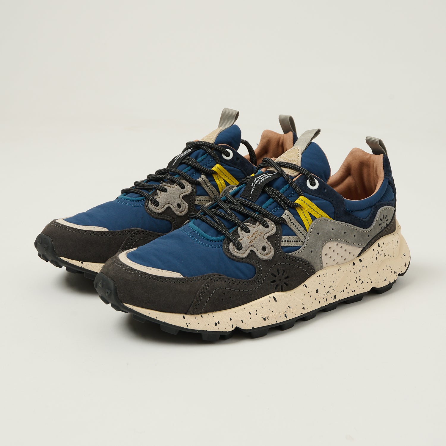 Flower Mountain Yamano 3 Suede/Nylon Sneaker - Grey/Navy – SON OF
