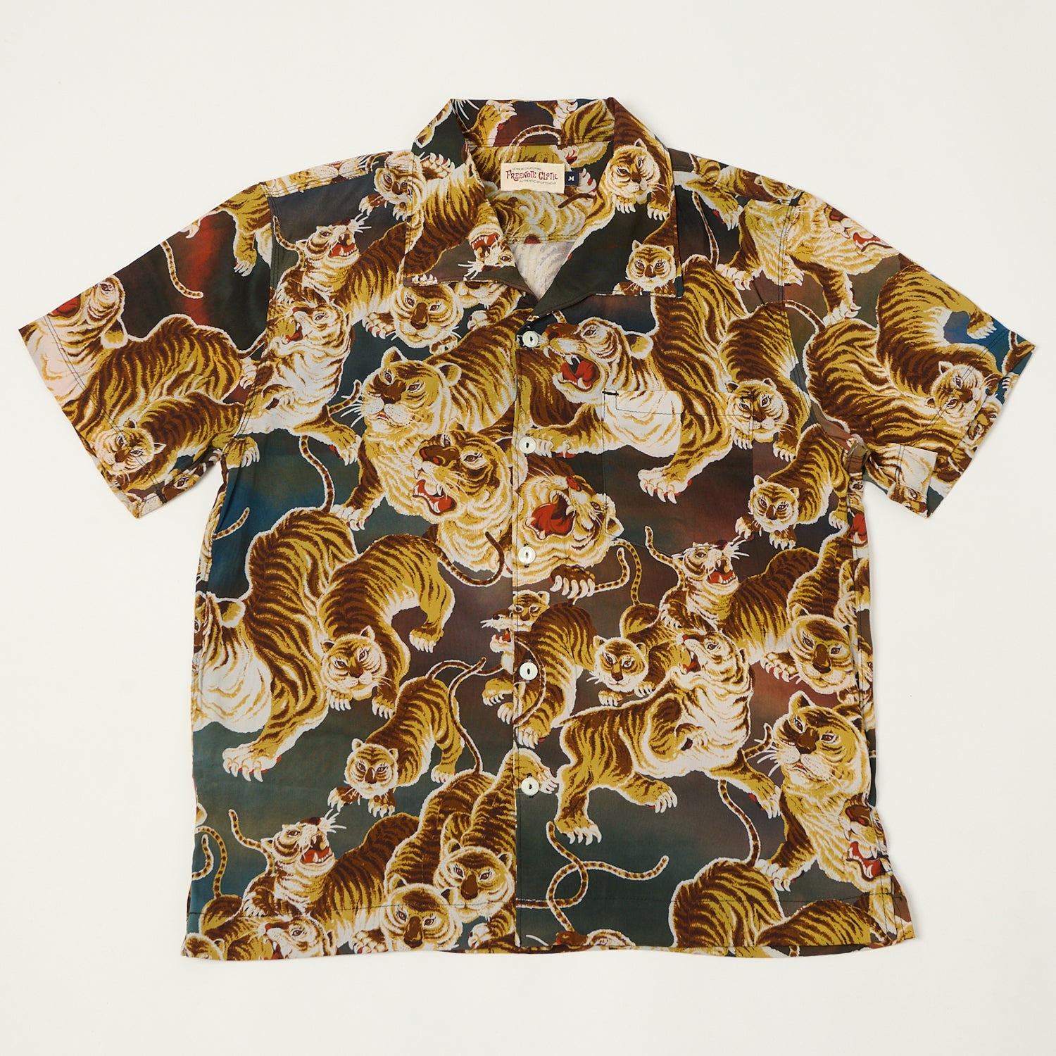Freenote Cloth 'Cayucos Painted Tigers' Short Sleeve Shirt