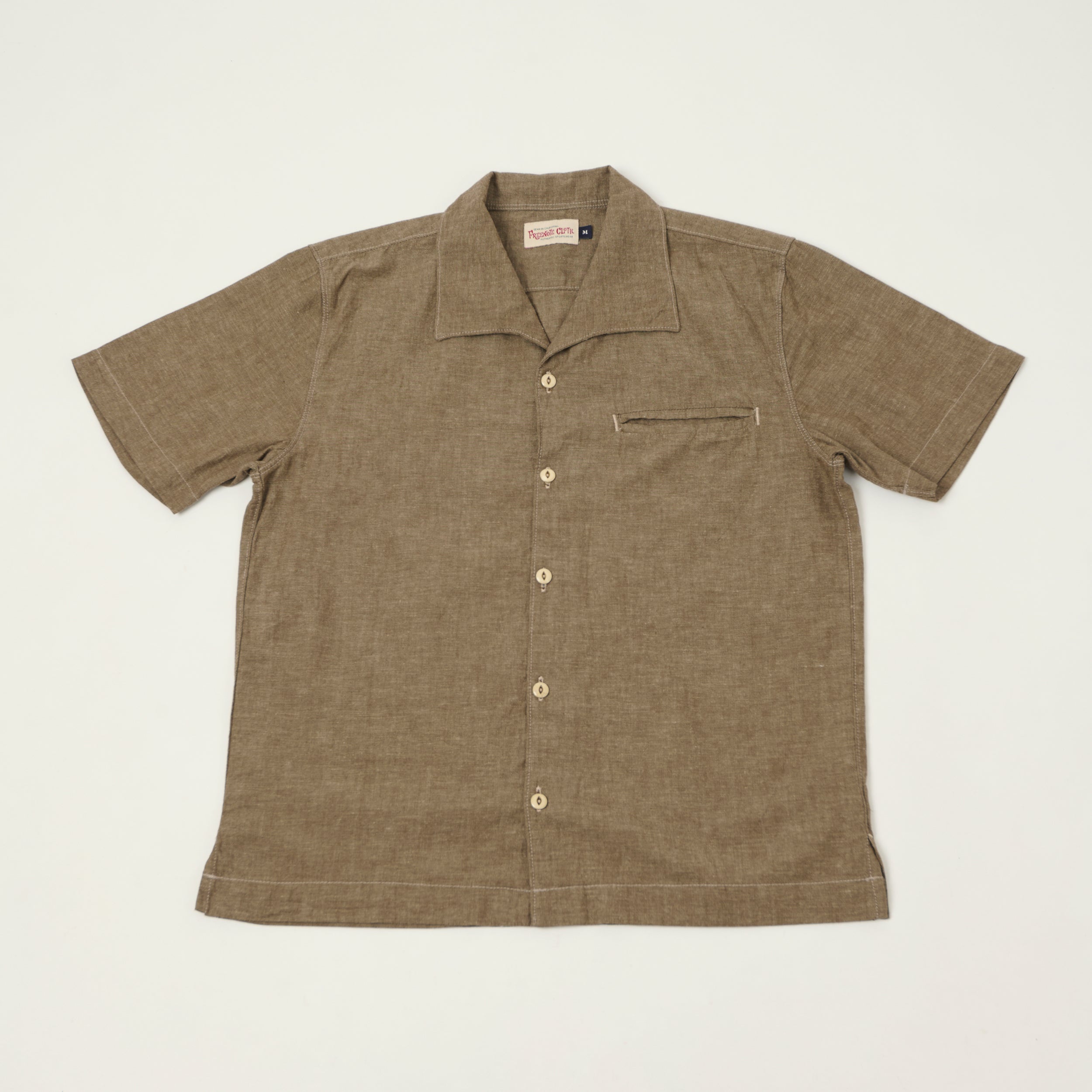 conte ナチュラル ブラウス FREE Freenote Cloth 'Cayucos' Short Sleeve Shirt - Dusty Brown – SON OF