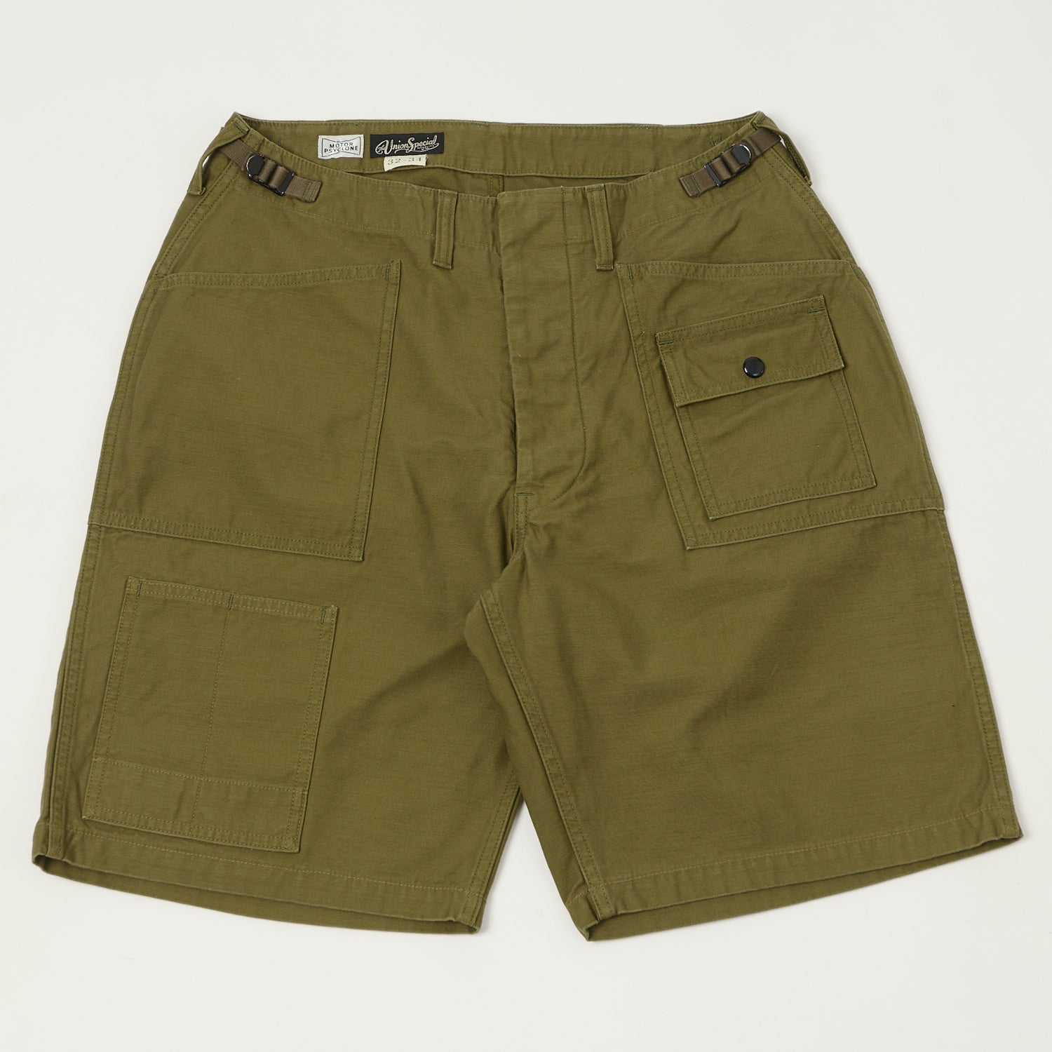 Freewheelers & Co Motor Psyclone 'Grunts' Shorts - Olive – SON OF
