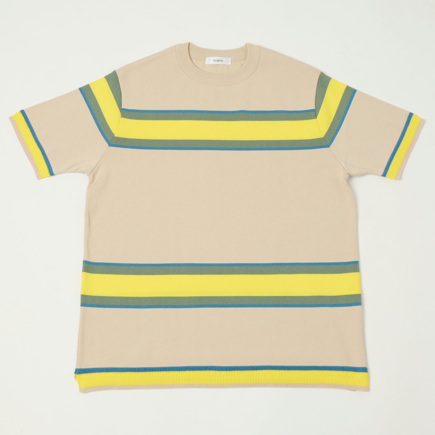 Fujito Border Knit T-Shirt - Beige – SON OF A STAG