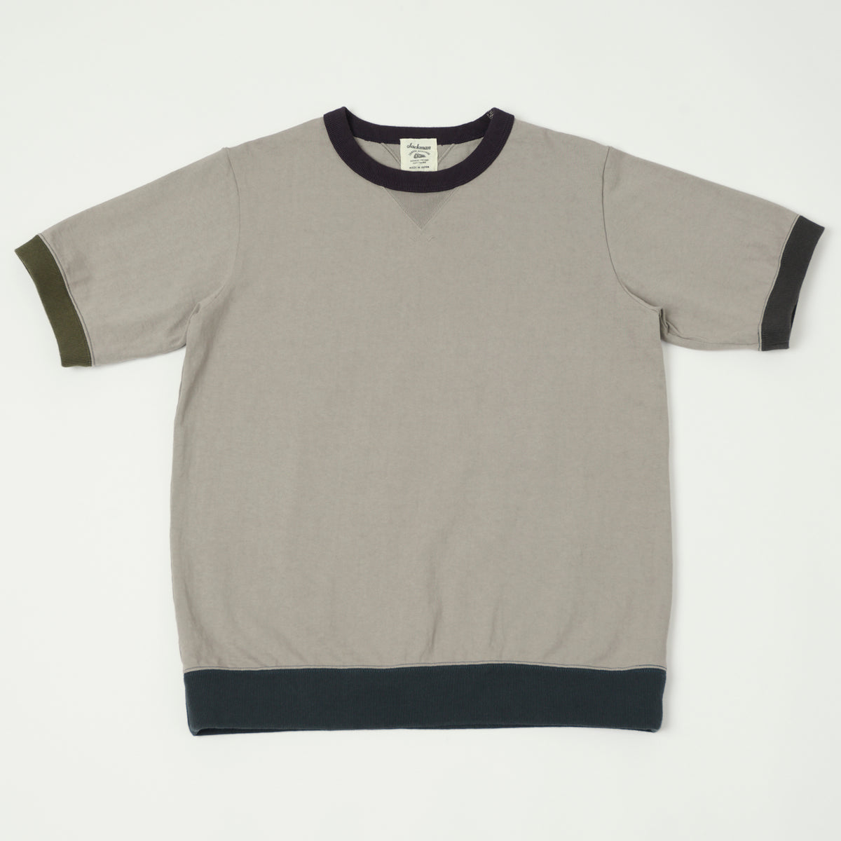 Jackman Dotsume Rib T-Shirt - Grey/4C – SON OF A STAG
