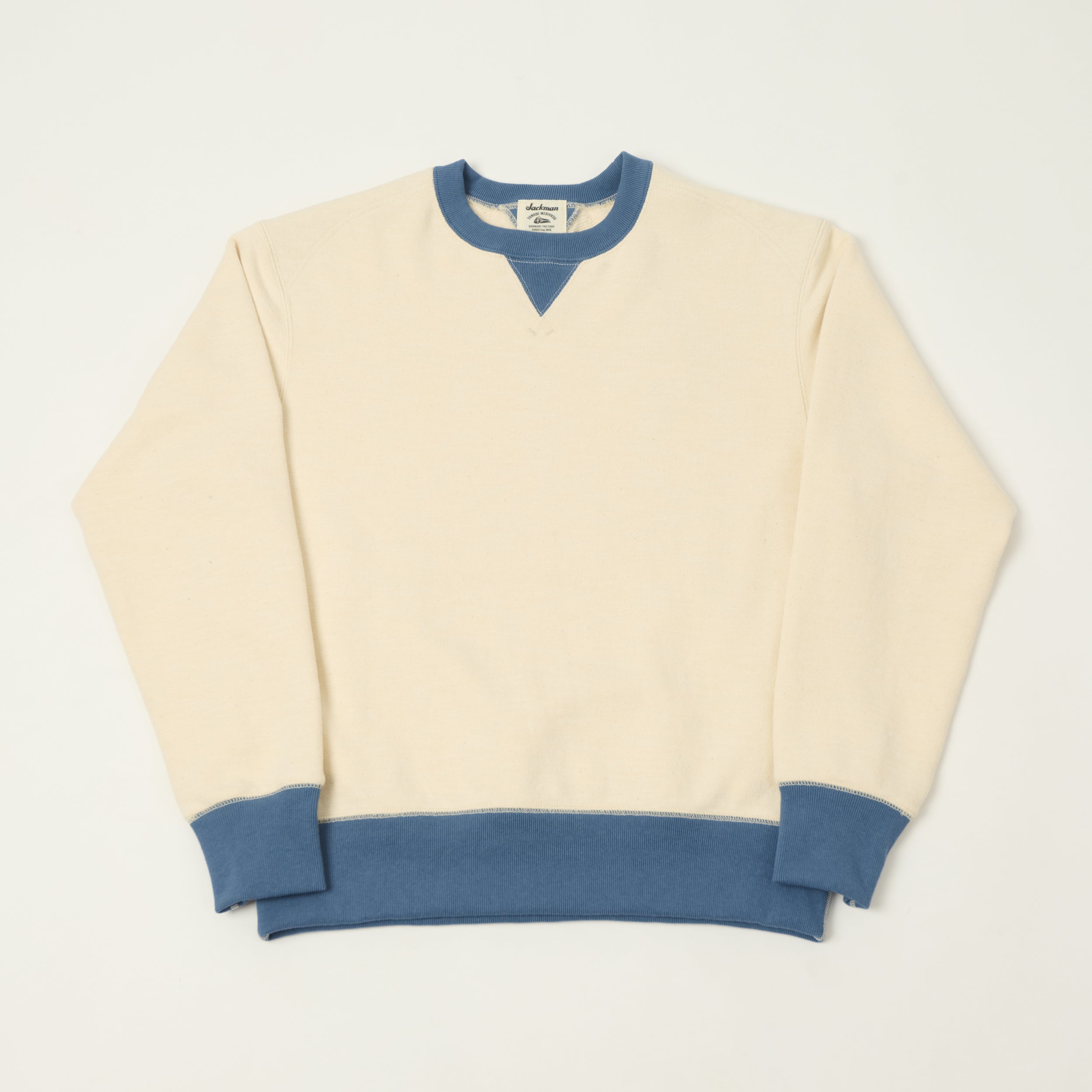 Jackman GG Crewneck Sweatshirt - Ecru/Retro Sax – SON OF A STAG