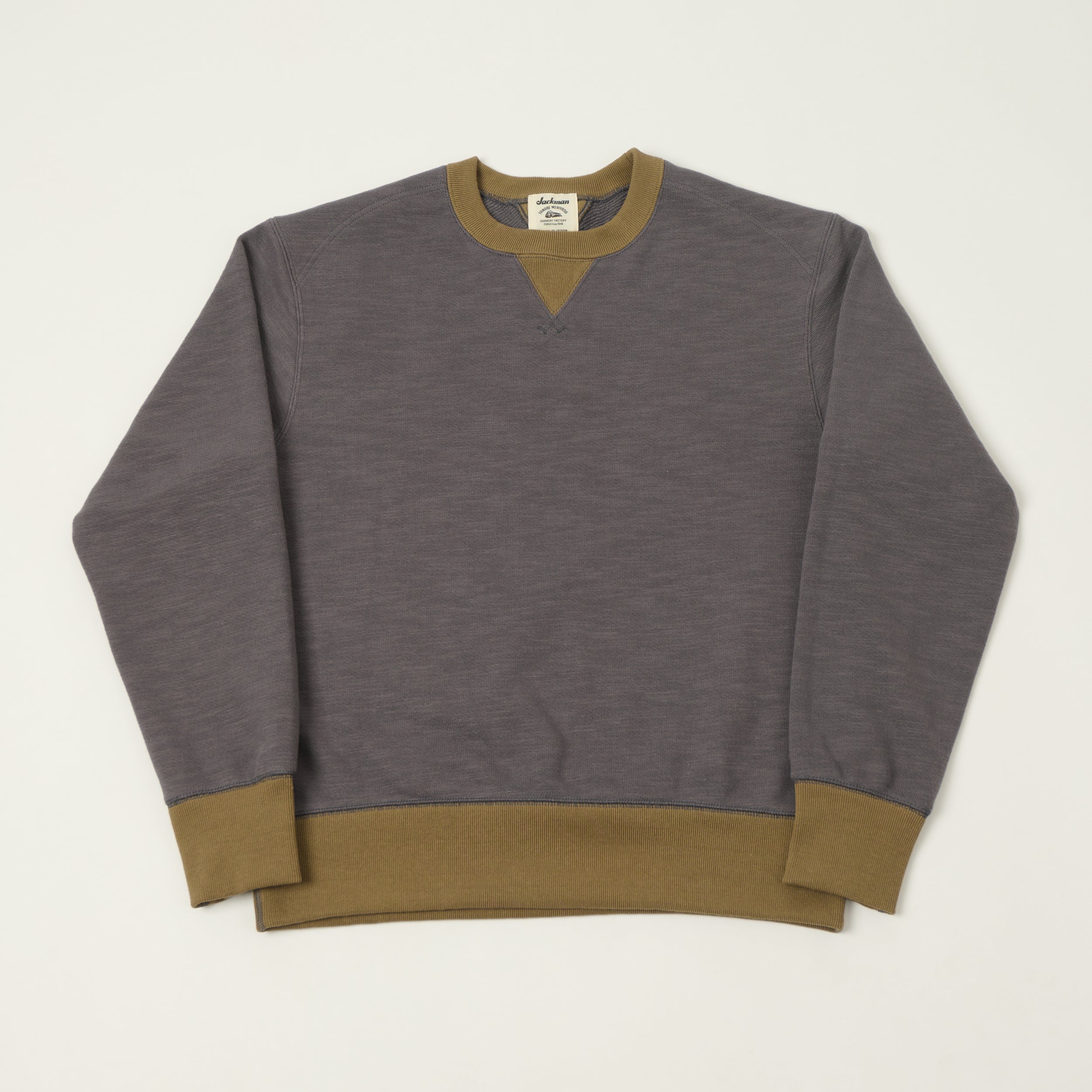 Jackman GG Crewneck Sweatshirt - Faded Grey/Sepia – SON OF A STAG