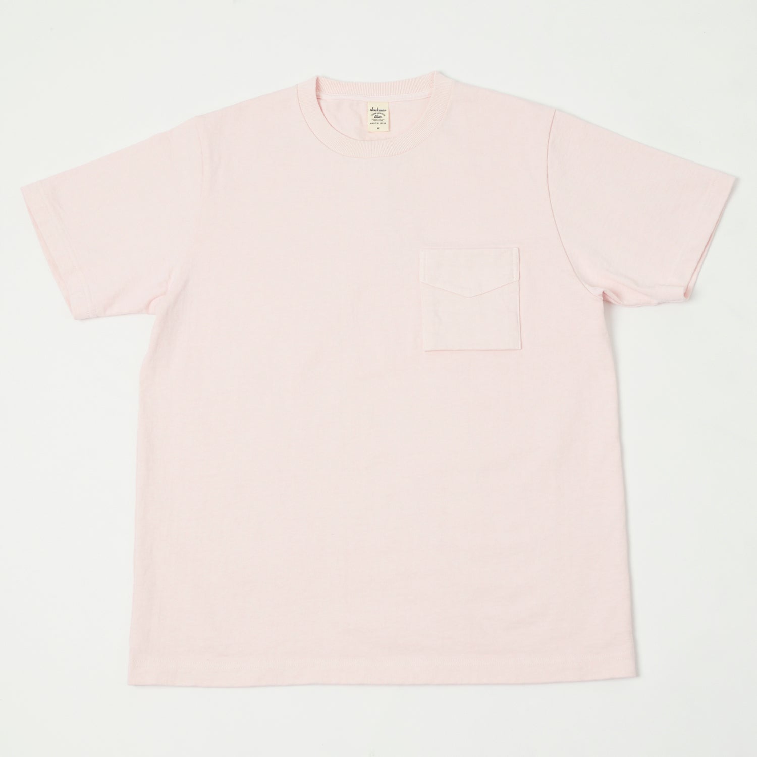 Jackman Dotsume Pocket Tee - Pale Pink