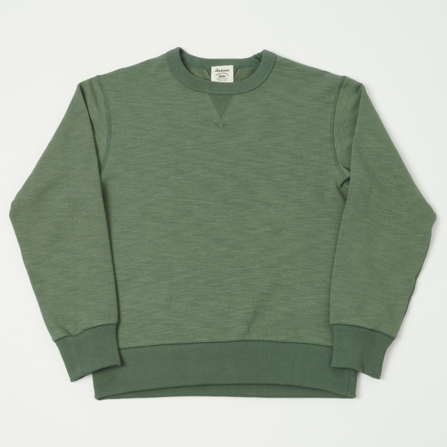 Jackman GG Crewneck Sweatshirt - Slate Green | SON OF A STAG