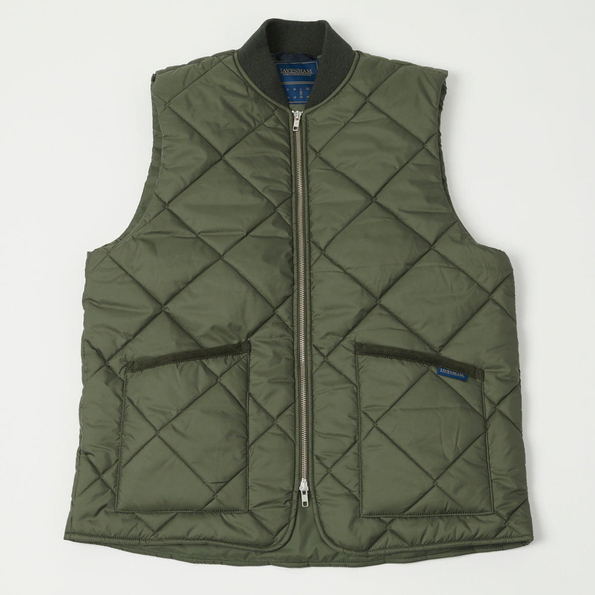 Lavenham Big Quilt Bomber Gilet - Olive Green – SON OF A STAG