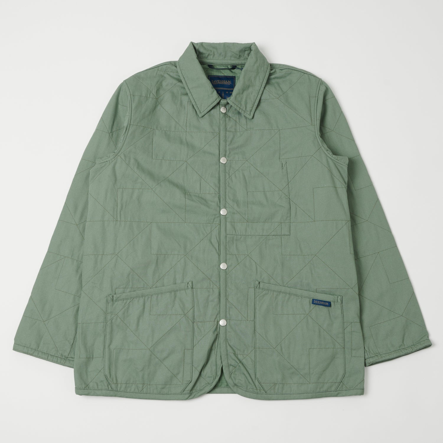 Lavenham Unwadded Worker Raydon Jacket - Leaf Green