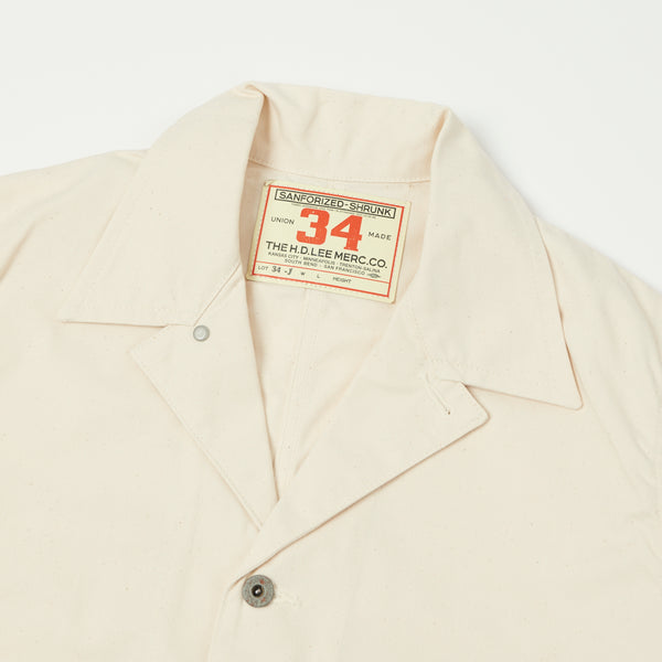 Lee Archives WWII 'Loco' Denim Coverall Jacket - Ecru
