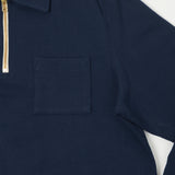 Merz b. Schwanen 342Z Half Zip Sweatshirt - Ink Blue
