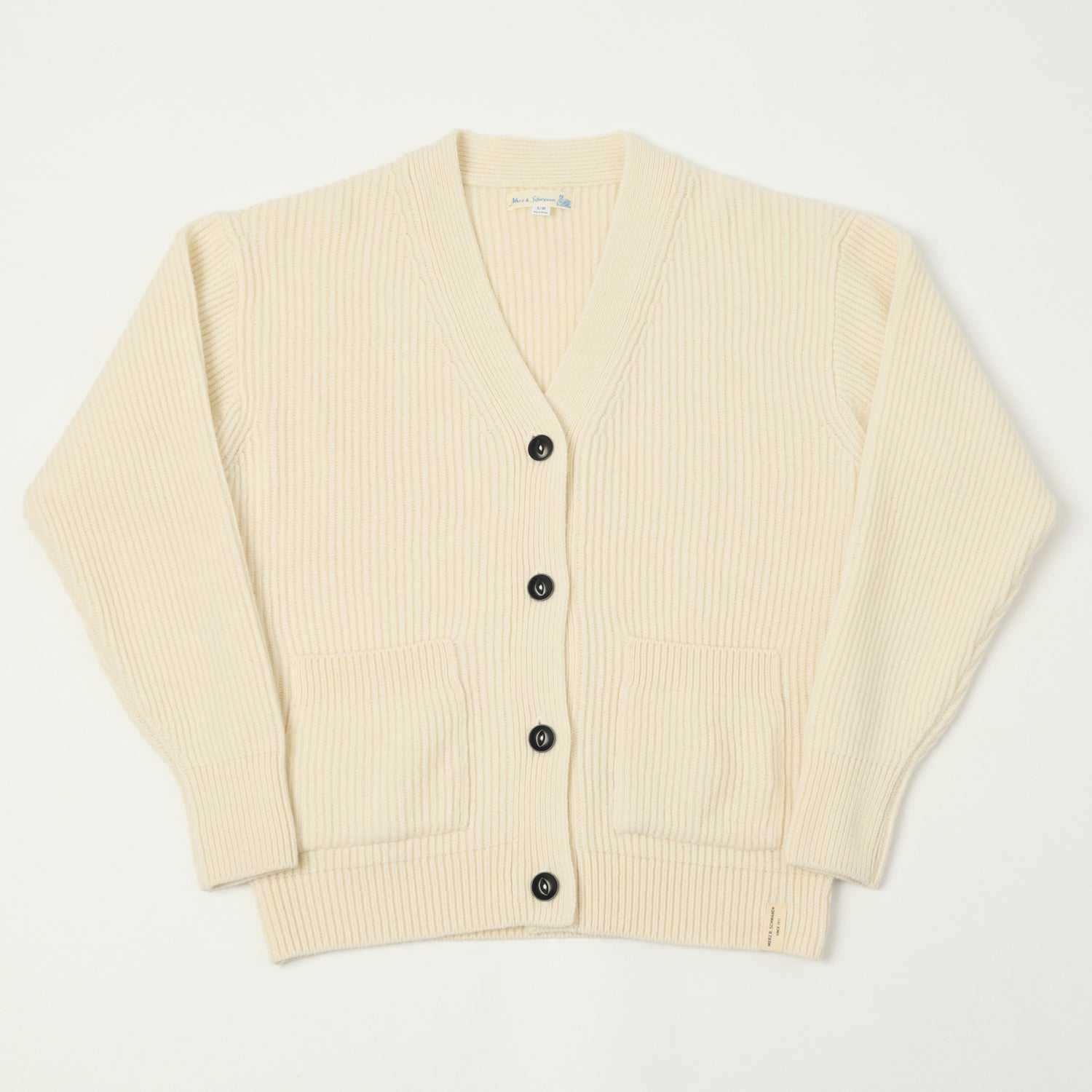 Merz b. Schwanen 'Good Basics' Merino Wool Cardigan - Nature – SON