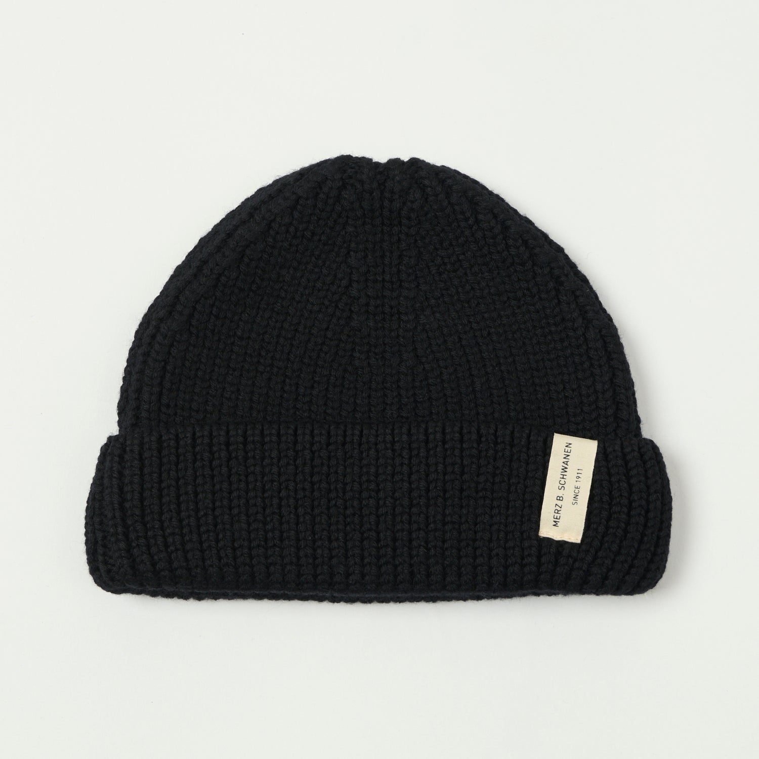 Merz b. Schwanen 'Good Basics' Loose Knit Wool Beanie - Deep