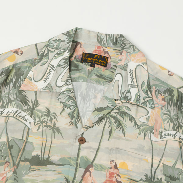 Micky Oye 'Land of Aloha' Aloha Shirt - Shadow