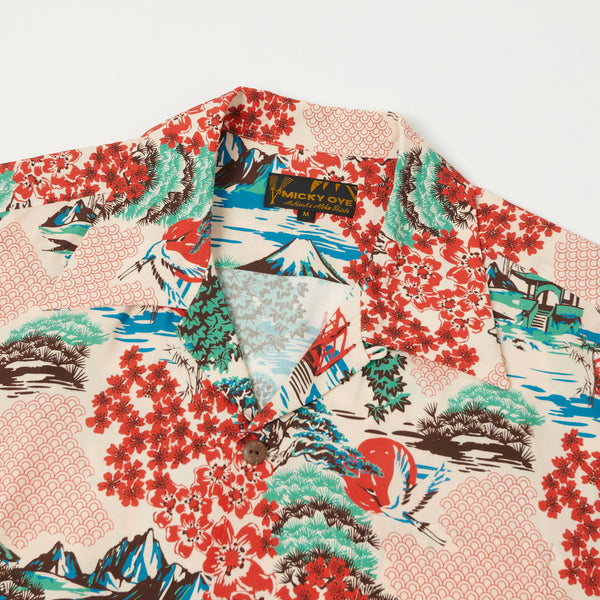 Micky Oye 'The Land of the Fujiyama' Aloha Shirt - Nature