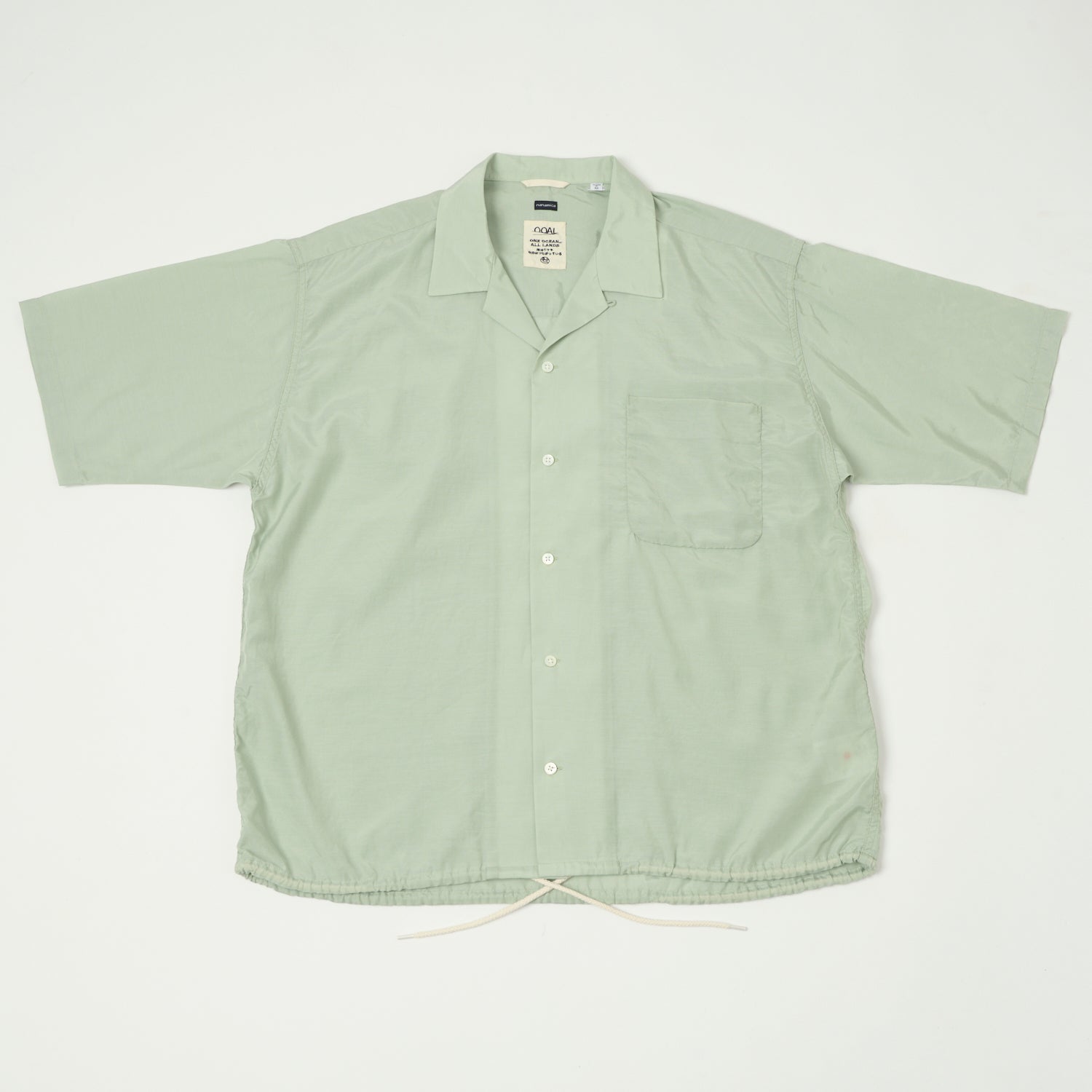 Nanamica Open Collar Rayon Shirt - Coral Green – SON OF A STAG