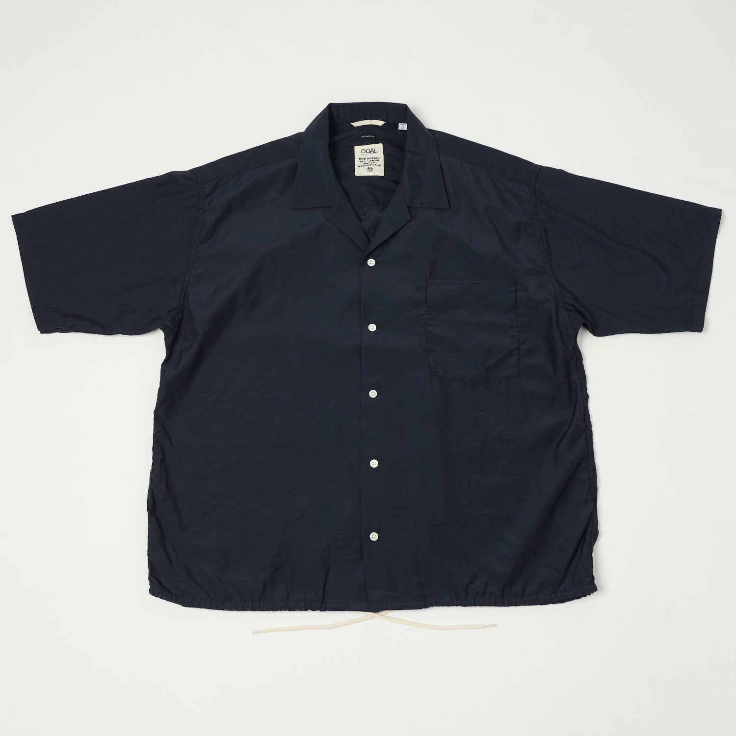 Nanamica Open Collar Rayon Shirt - Navy – SON OF A STAG