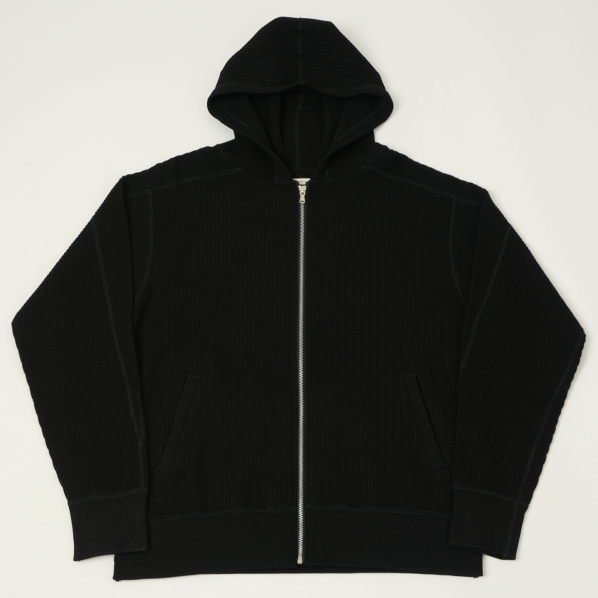 Nanamica Zip Through Thermal Hoodie - Black – SON OF A STAG