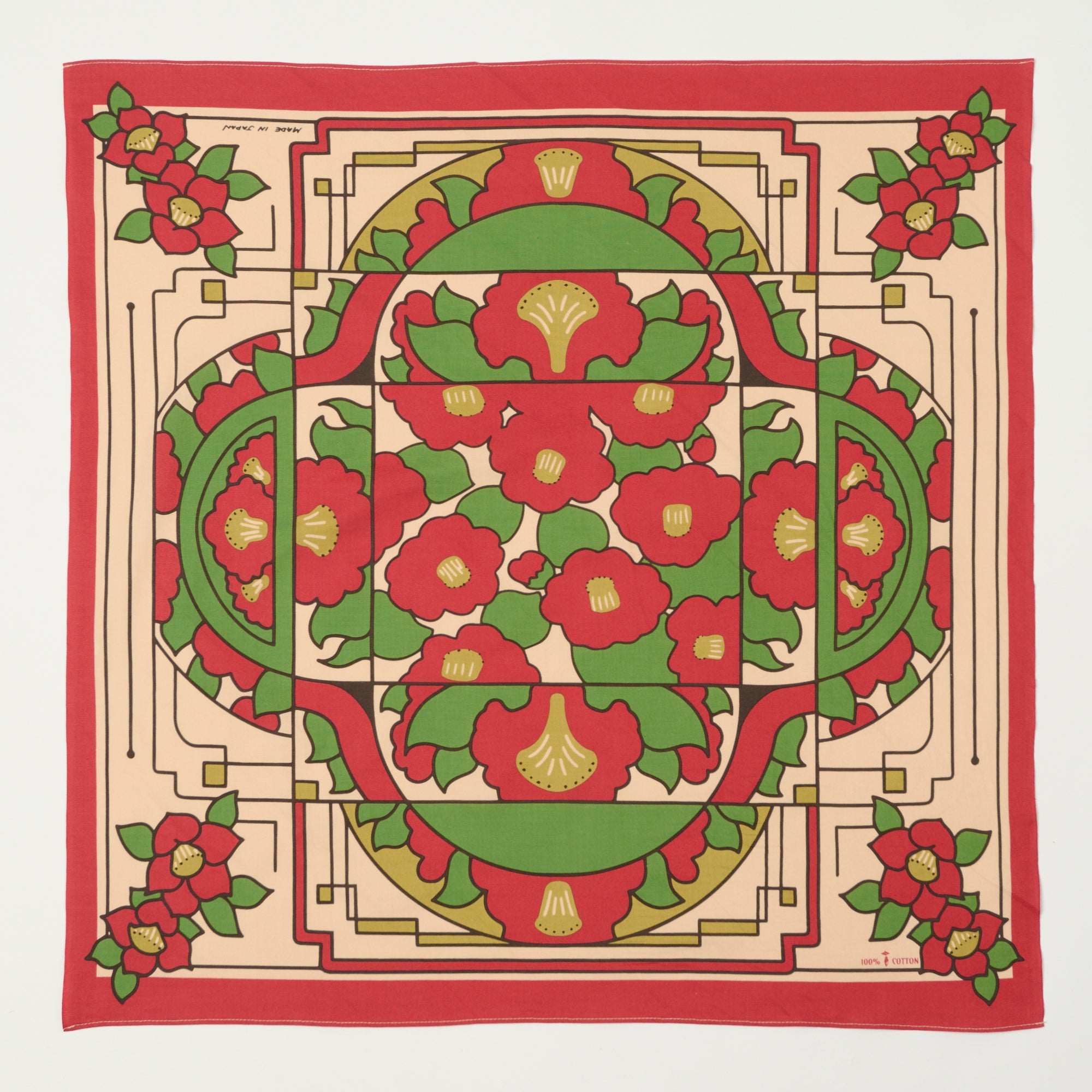 One Ear Brand 'Showa Tsubaki' Bandana - Red – SON OF A STAG