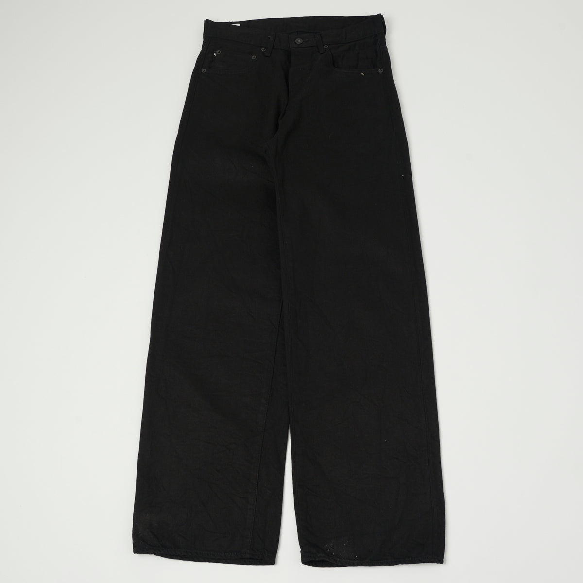 ONI Denim 242-13BK 13oz Extra Wide Straight Jean - Black One Wash 