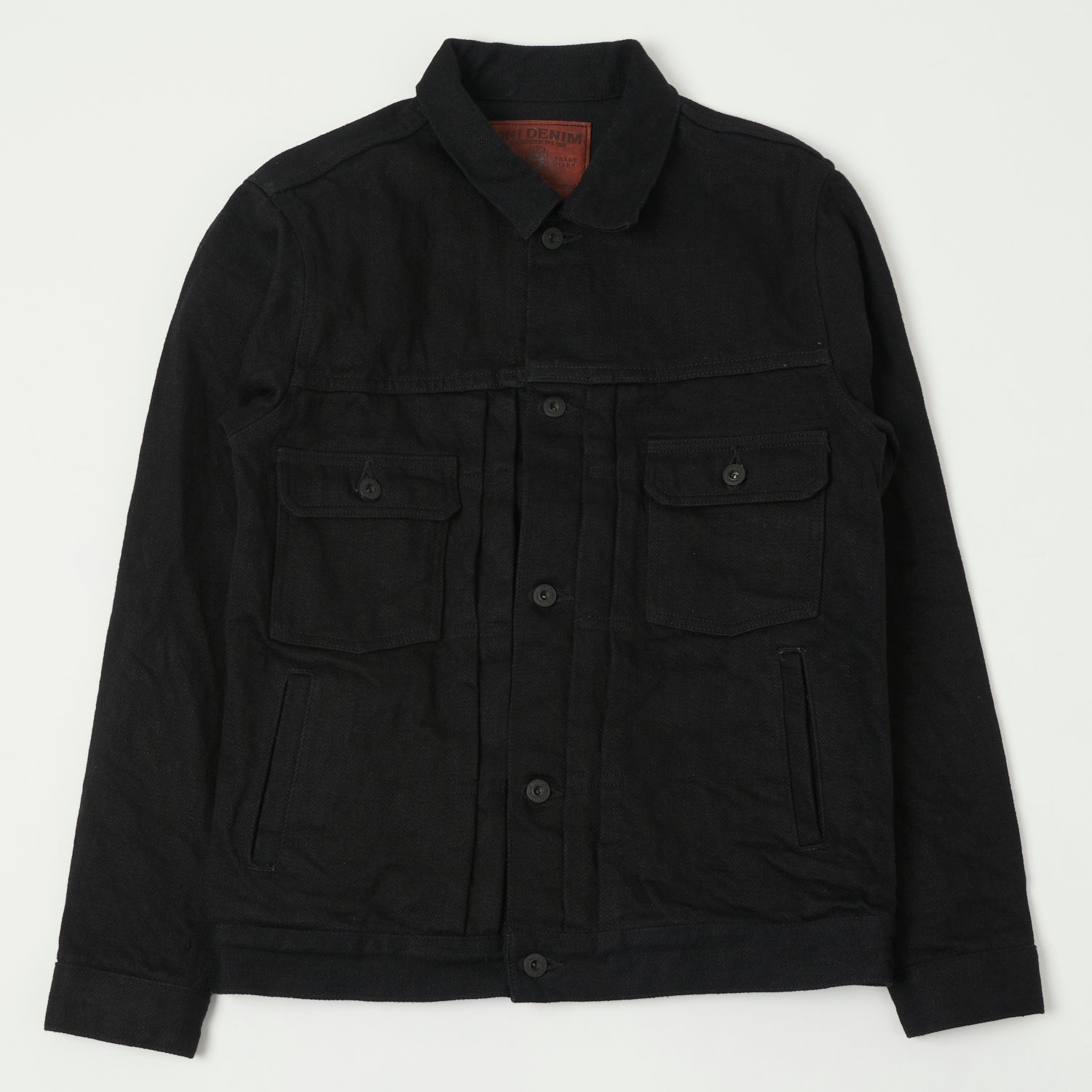 ONI 02516P-ZR-BK Secret Denim Type II Denim Jacket - Black One Wash