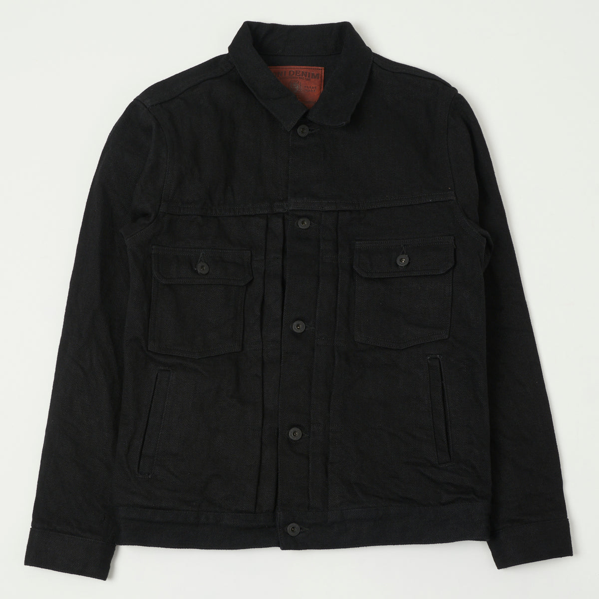 ONI Denim 02516P-ZR-BK Secret Denim Type II Denim Jacket - Black 