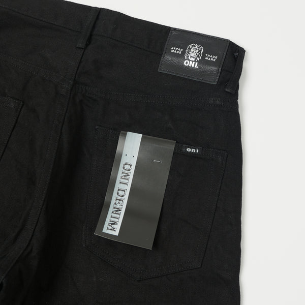 ONI 242-13BK 13oz Super Wide Straight Jean - Black One Wash