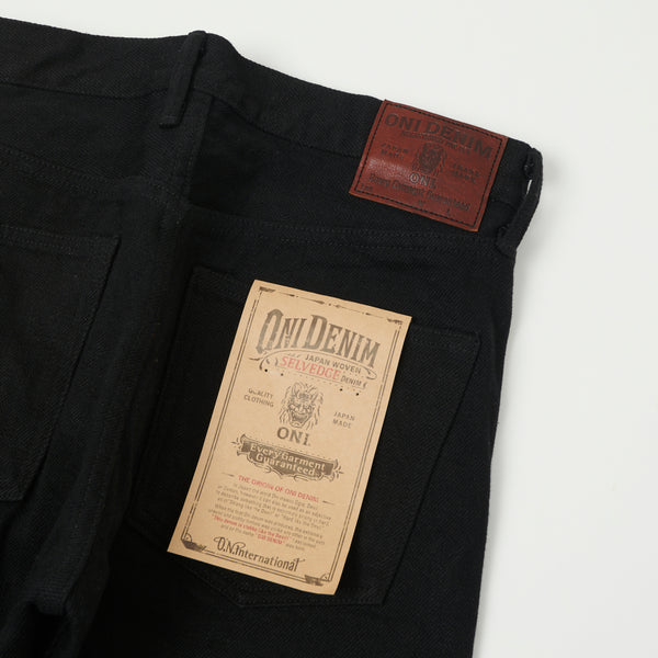 ONI 288ZR-BK Secret Denim Regular Straight Jean - Black One Wash
