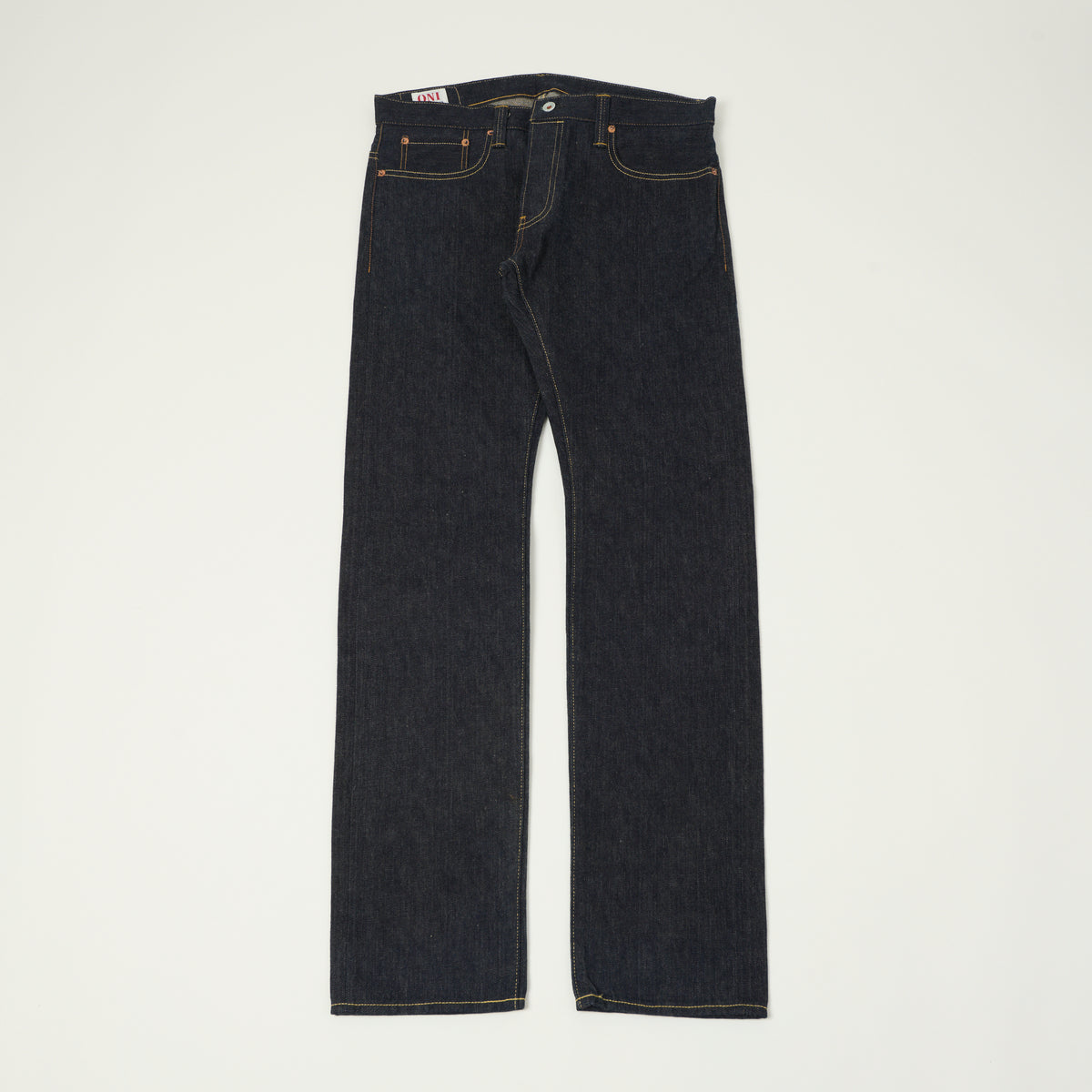 ONI Denim 707LWZR 12.5oz Natural Indigo Low Tension Slim Straight 