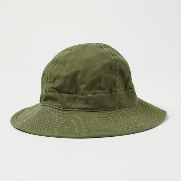 orSlow U.S. Navy Herringbone Hat - Army Green
