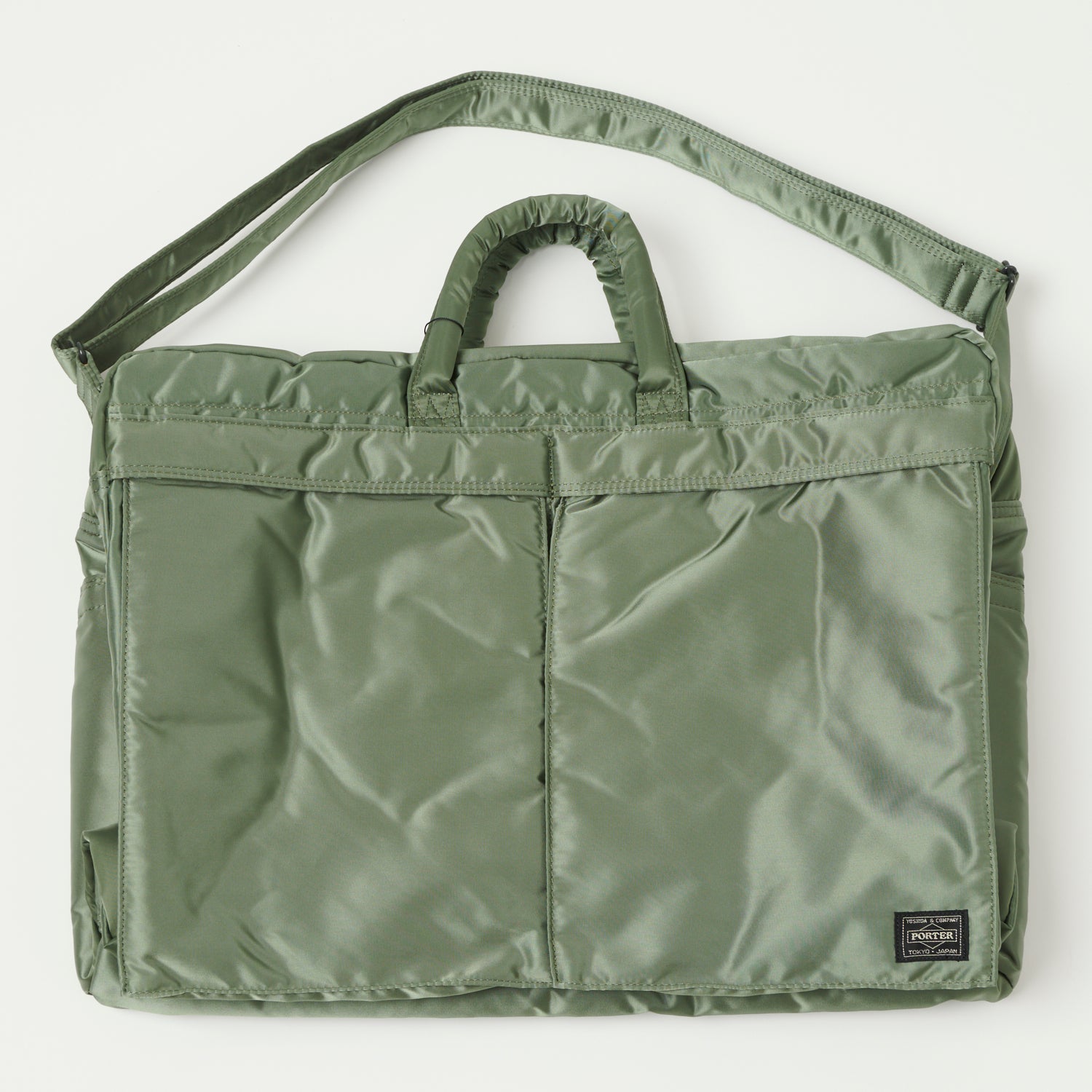 【PORTER】ショルダー＆ウエスト 2WAY バッグ セージグリーン 中古・古着通販】PORTER (ポーター) タンカー2WAYショルダーバック