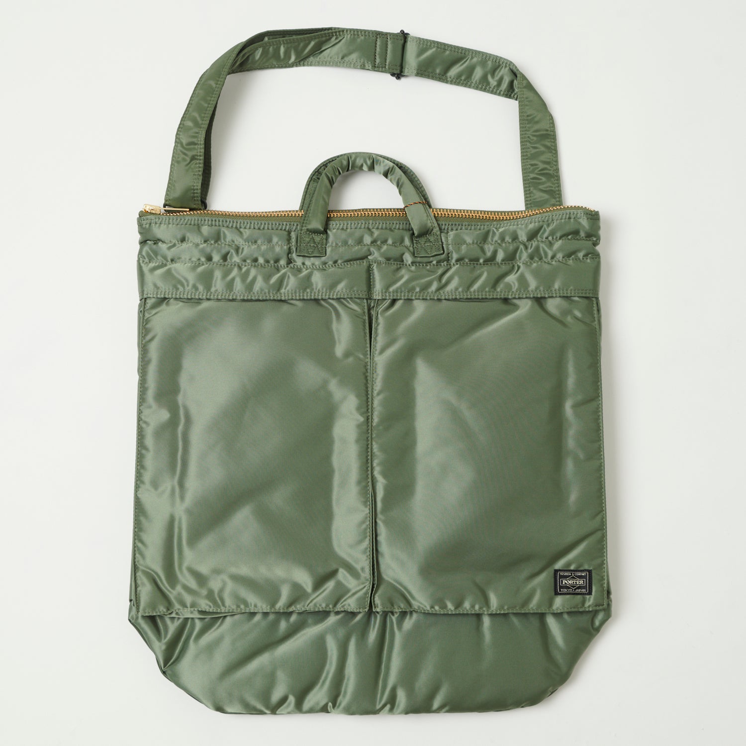 Porter-Yoshida & Co. Tanker Short Helmet Bag (S) - Sage Green