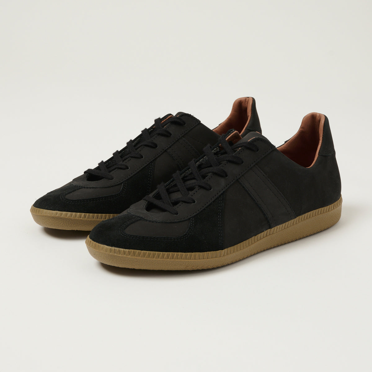 Reproduction of Found 1980s German Army Trainer - Black Nubuck 