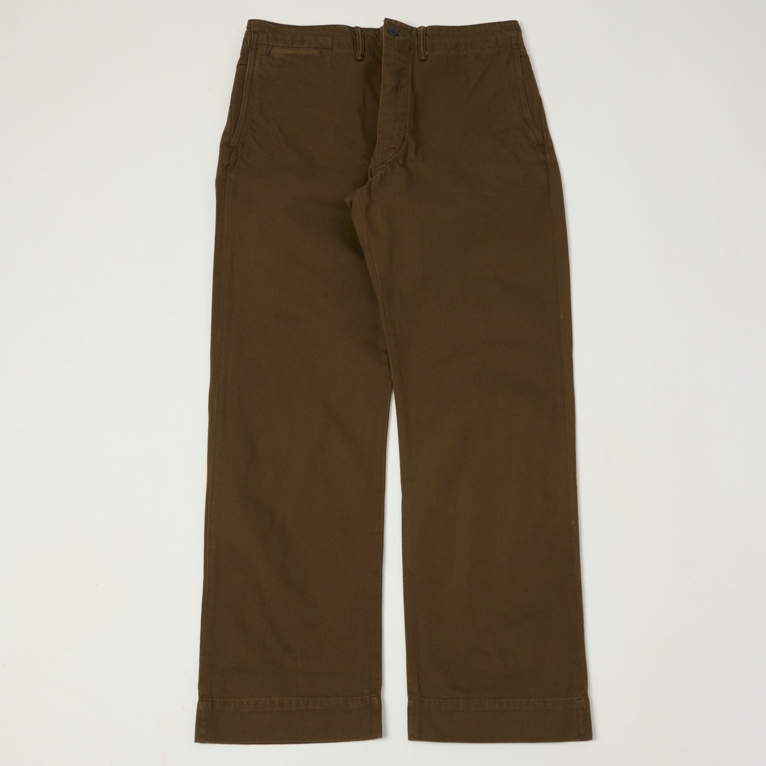 RRL フィールドチノ FLAT PANTS ブラウン　32 RRL Chino Field Trouser - Dark Brown | SON OF A STAG