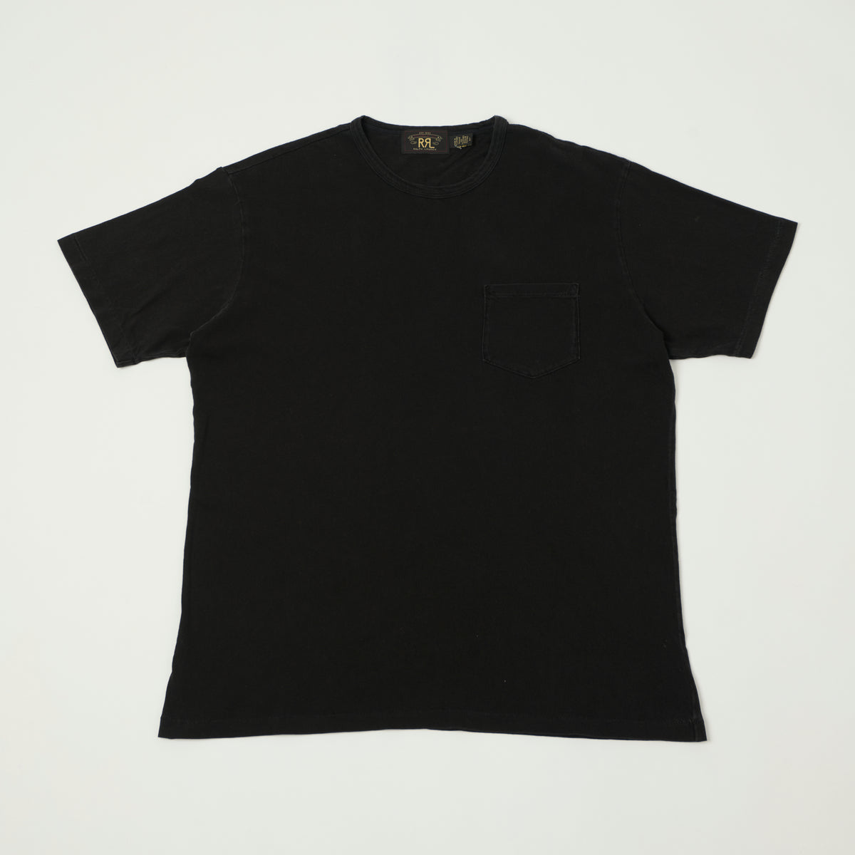 RRL Washed Jersey Pocket T-Shirt - Black Indigo – SON OF A STAG