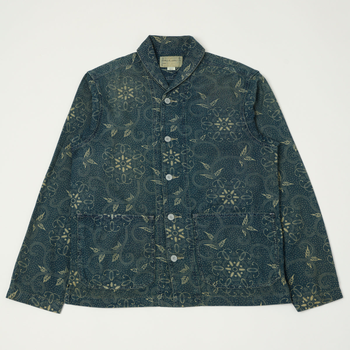 RRL Shawl Collar Overshirt - Indigo Paisley – SON OF A STAG