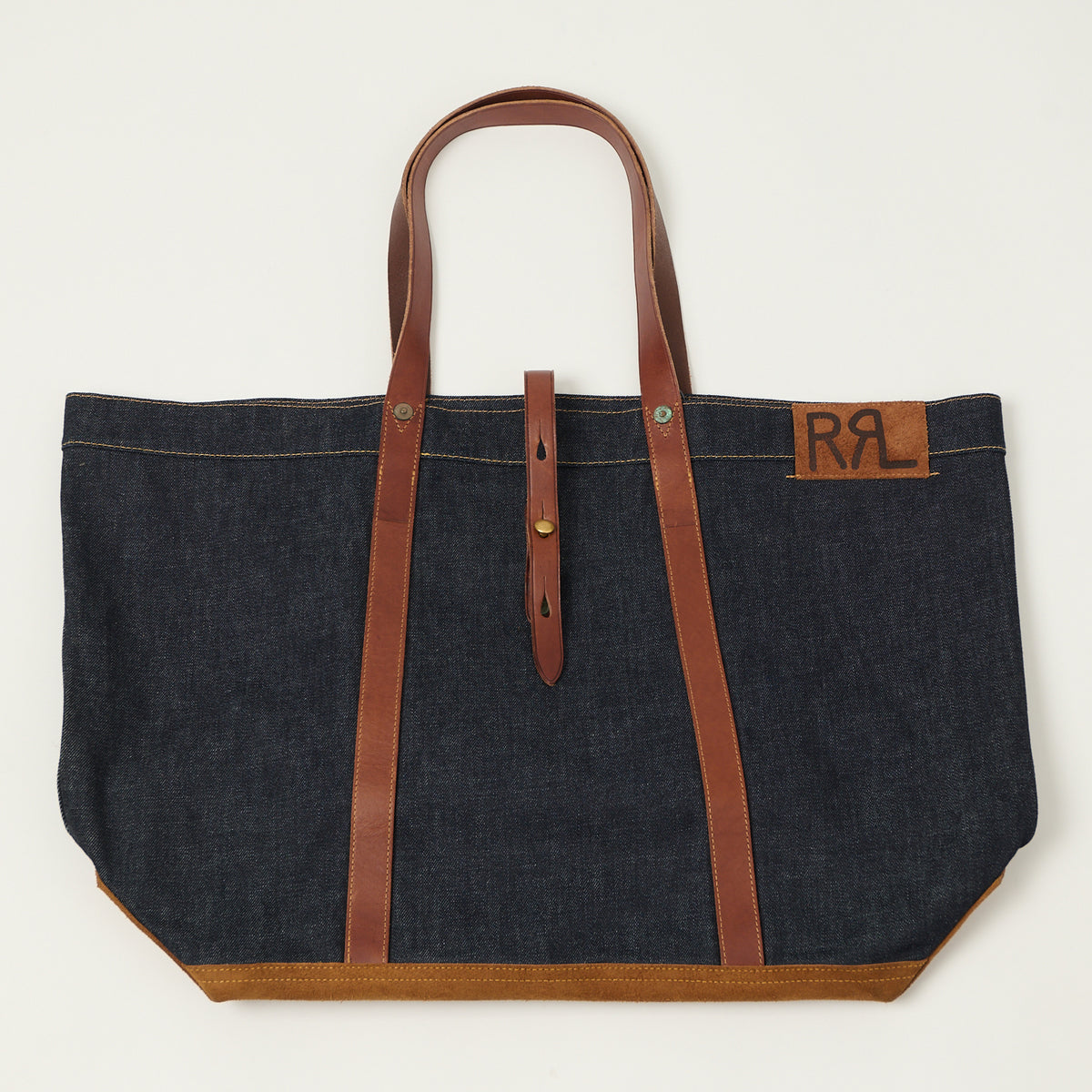 RRL Leather-Trim Denim Tote Bag - Indigo – SON OF A STAG