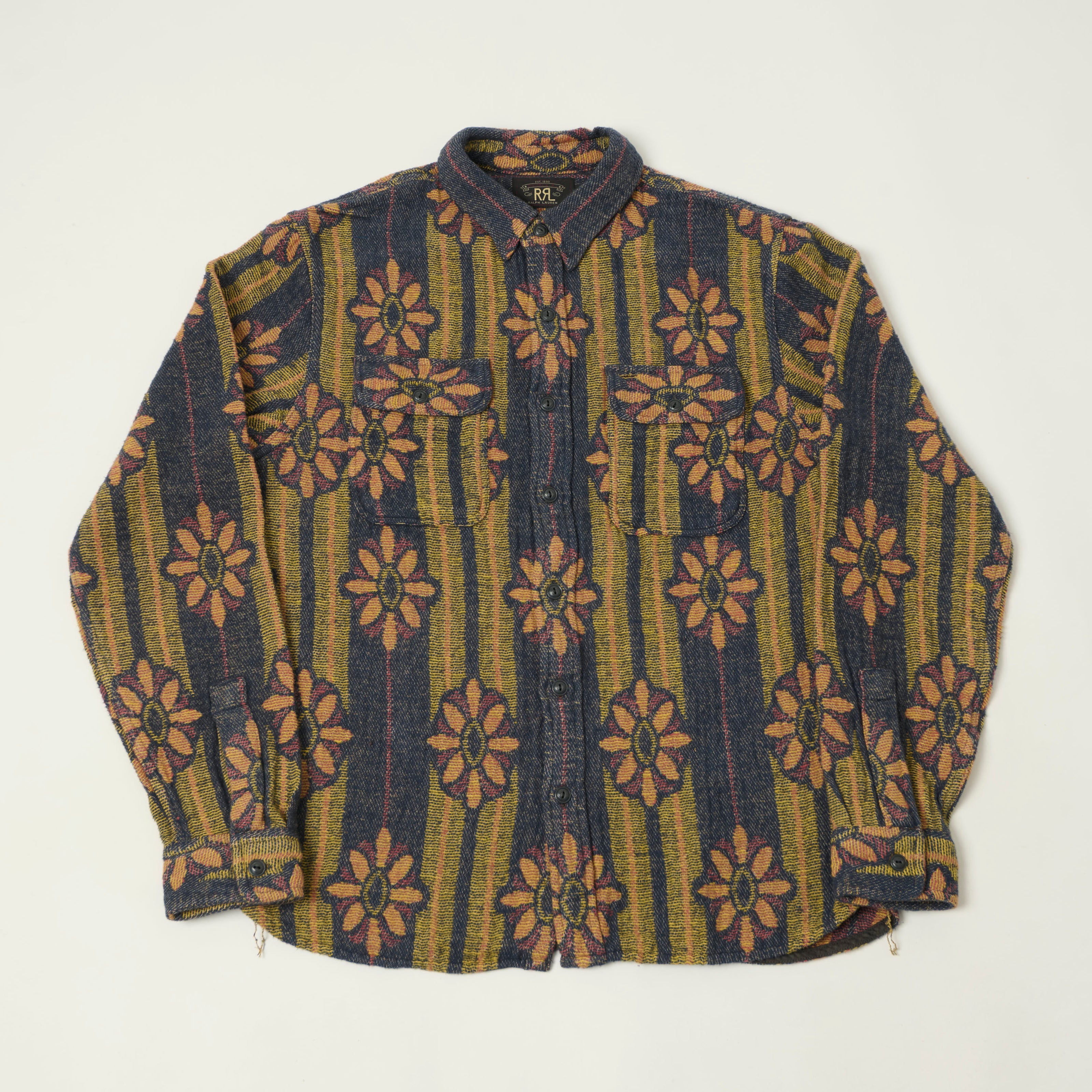 RRL Floral Jacquard Work Shirt - Multi – SON OF A STAG