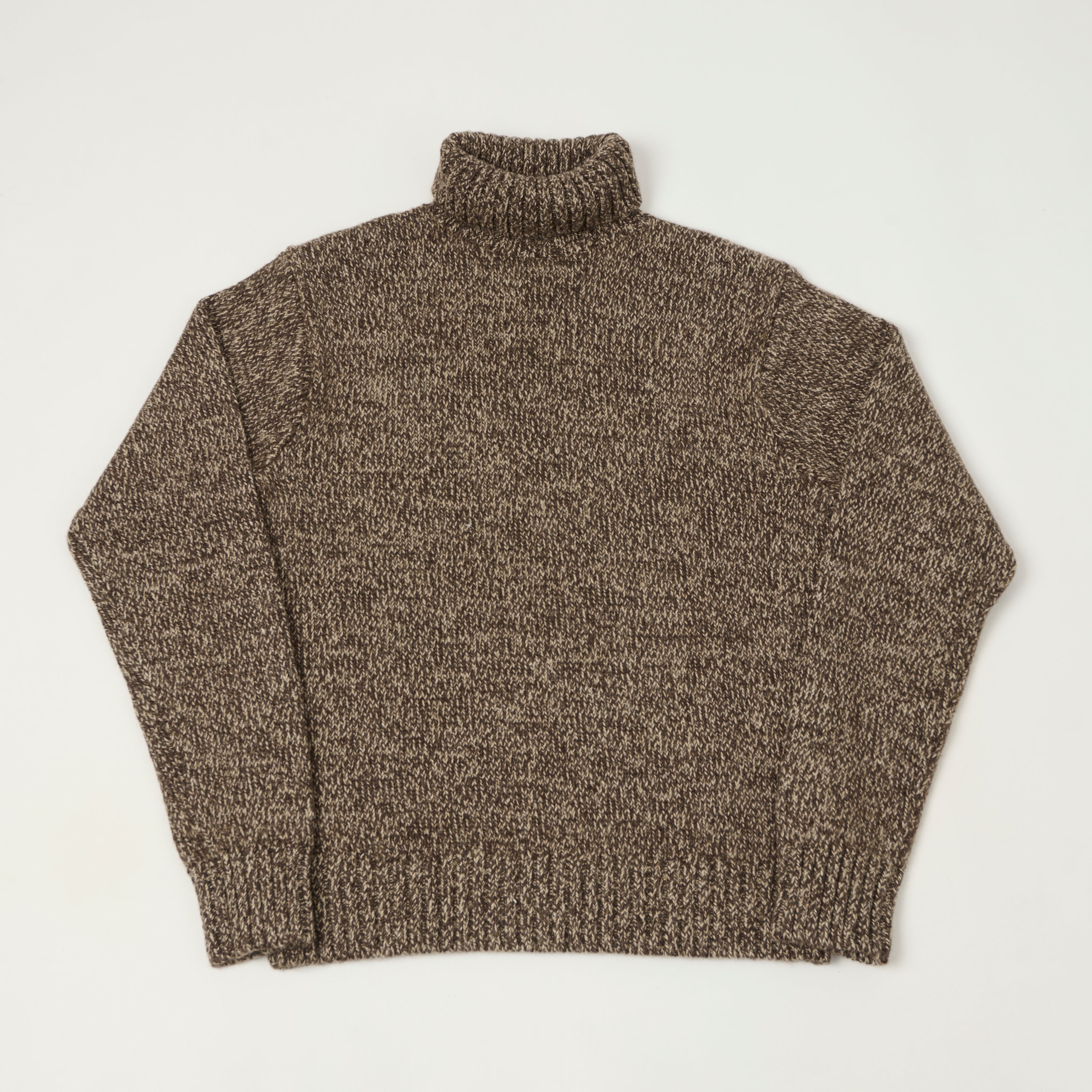 RRL Melange Turtle Neck Pullover - Brown – SON OF A STAG